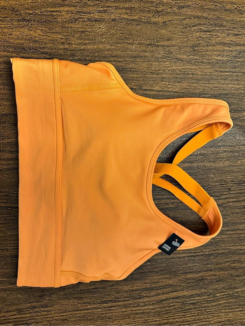 DSG Strappy Compression Bra Orange Bikini Bottoms Size XS